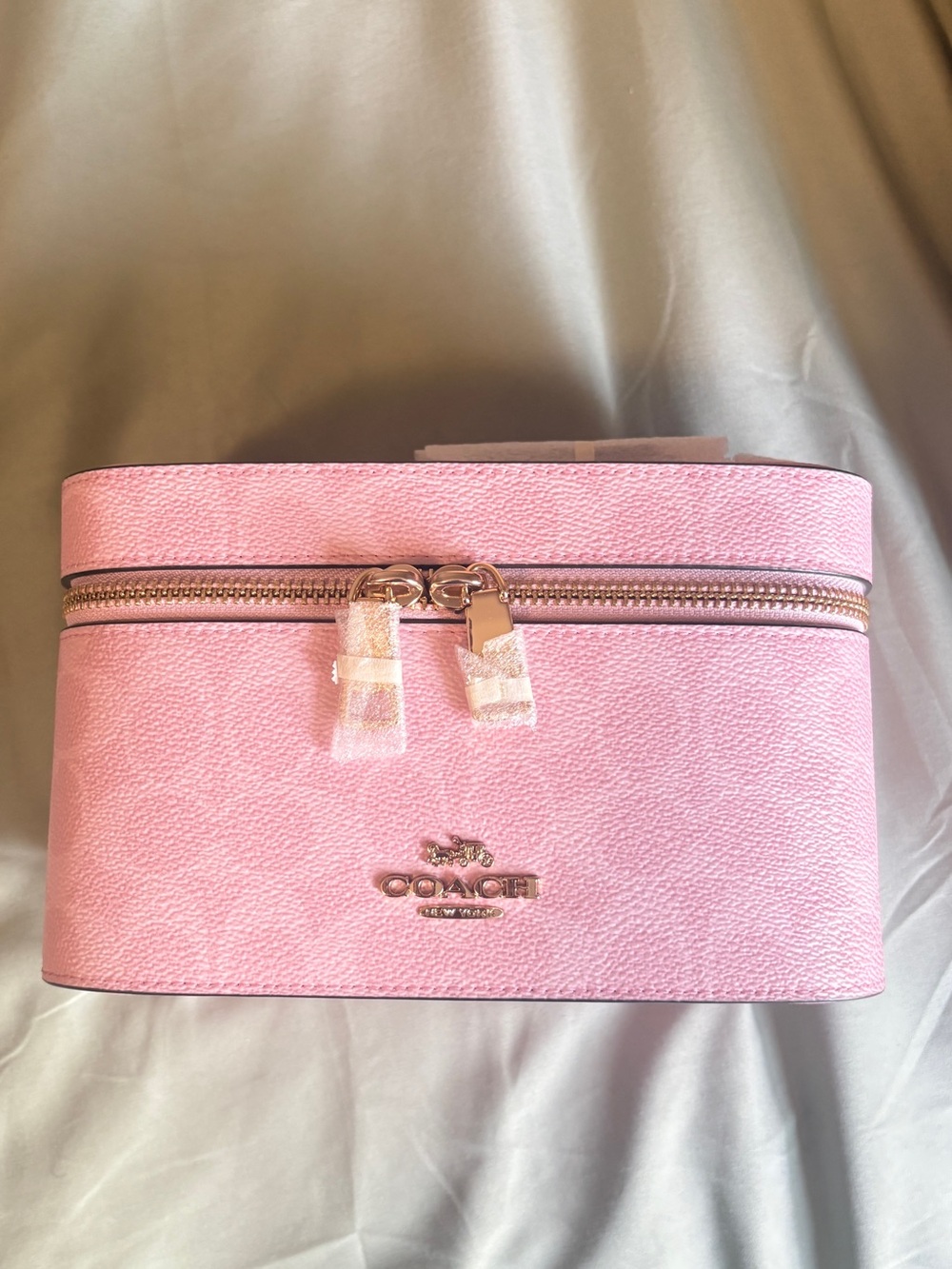 Coach Pink and Signature Canvas Cosmetic Bag Collection - Picture 4 of 13